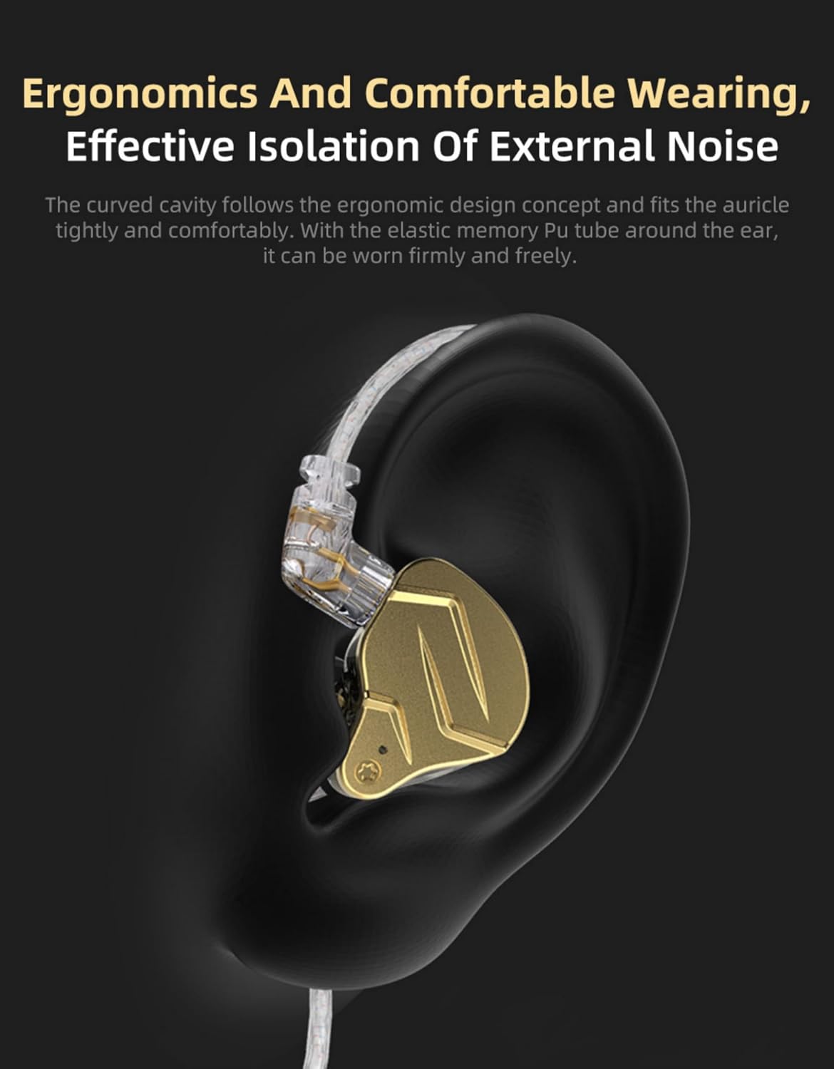 Thumbnail 6 de KZ ZSN Pro X hybrid IEMs with detachable cable (no mic) in gold