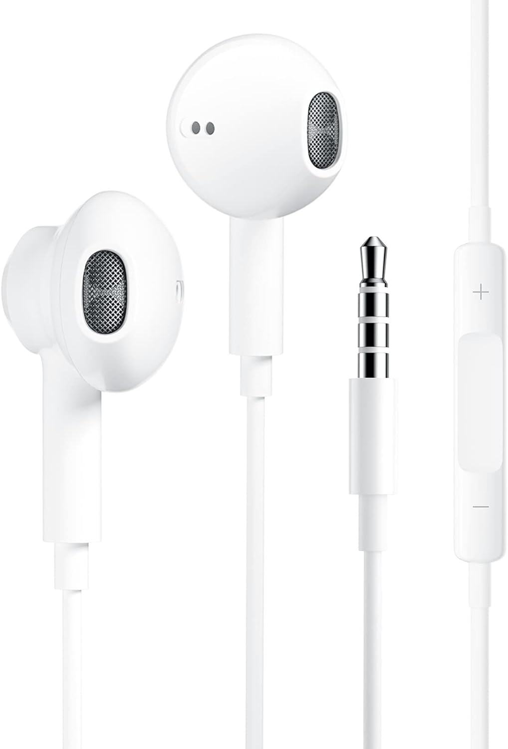 Detalle de JYmusic Cuffie con Filo: Auricolari In-Ear con Microfono e Controllo a Cavo per Jack 3,5 mm