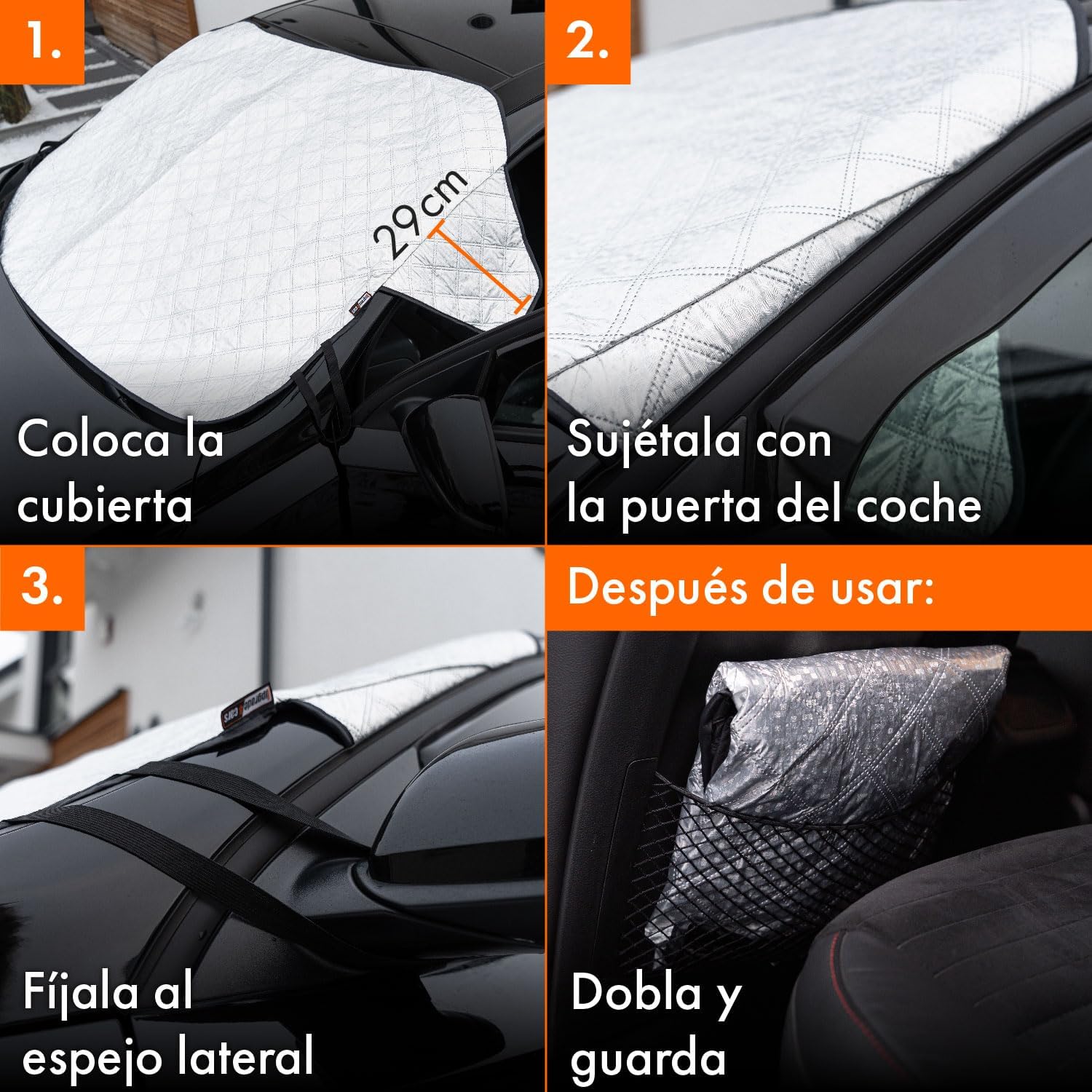 Thumbnail 6 de Upgrade4cars Protector Parabrisas Coche 3 capas
