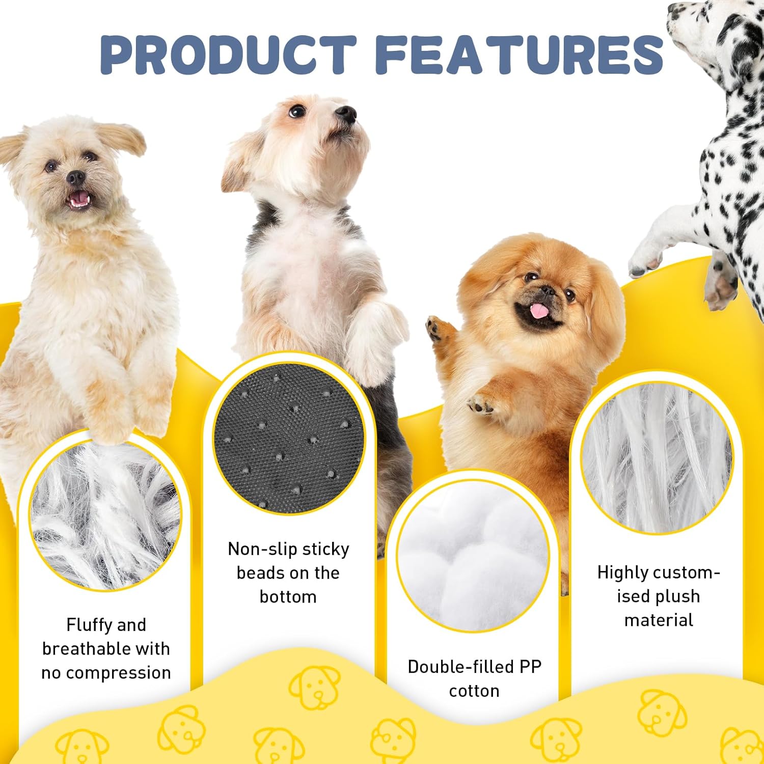 Thumbnail 2 de LUOJINYI Cuccia morbida rotonda per cani 70 cm