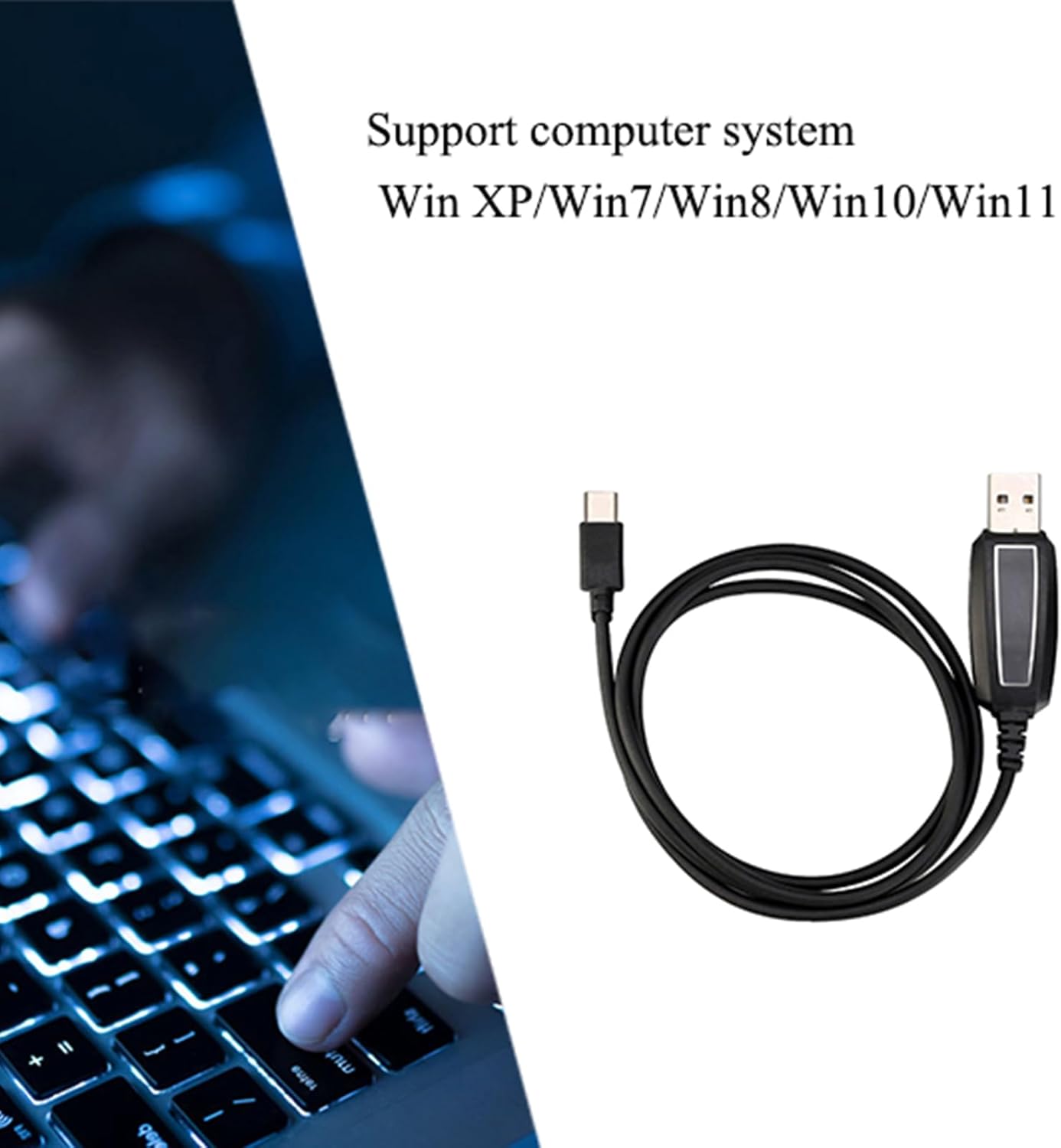 Thumbnail 5 de Retevis RT622P USB Programmierkabel Typ C – kompatibel mit RT665, RB619, RT622P, RB666