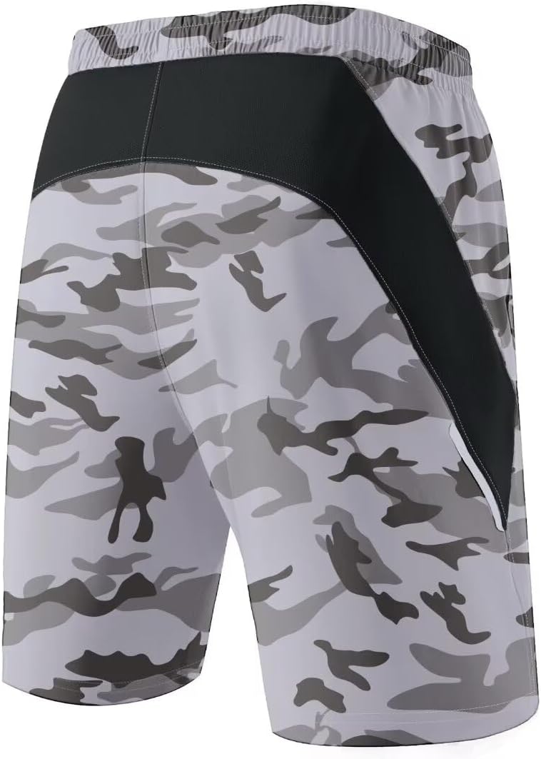 Thumbnail 2 de HMIYA Herren-Sport-Shorts — schnelltrocknend, Reißverschlusstaschen, reflektierende Streifen