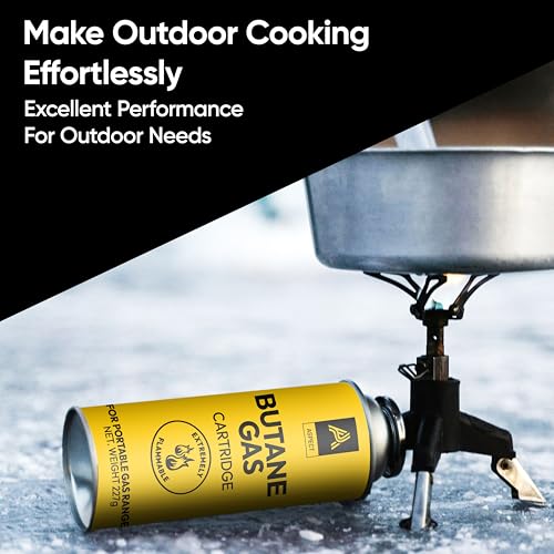 Thumbnail 5 de ASPECT Camping Gas 227g (Pack of 8): Universal Butane Canisters for Portable Stoves and More