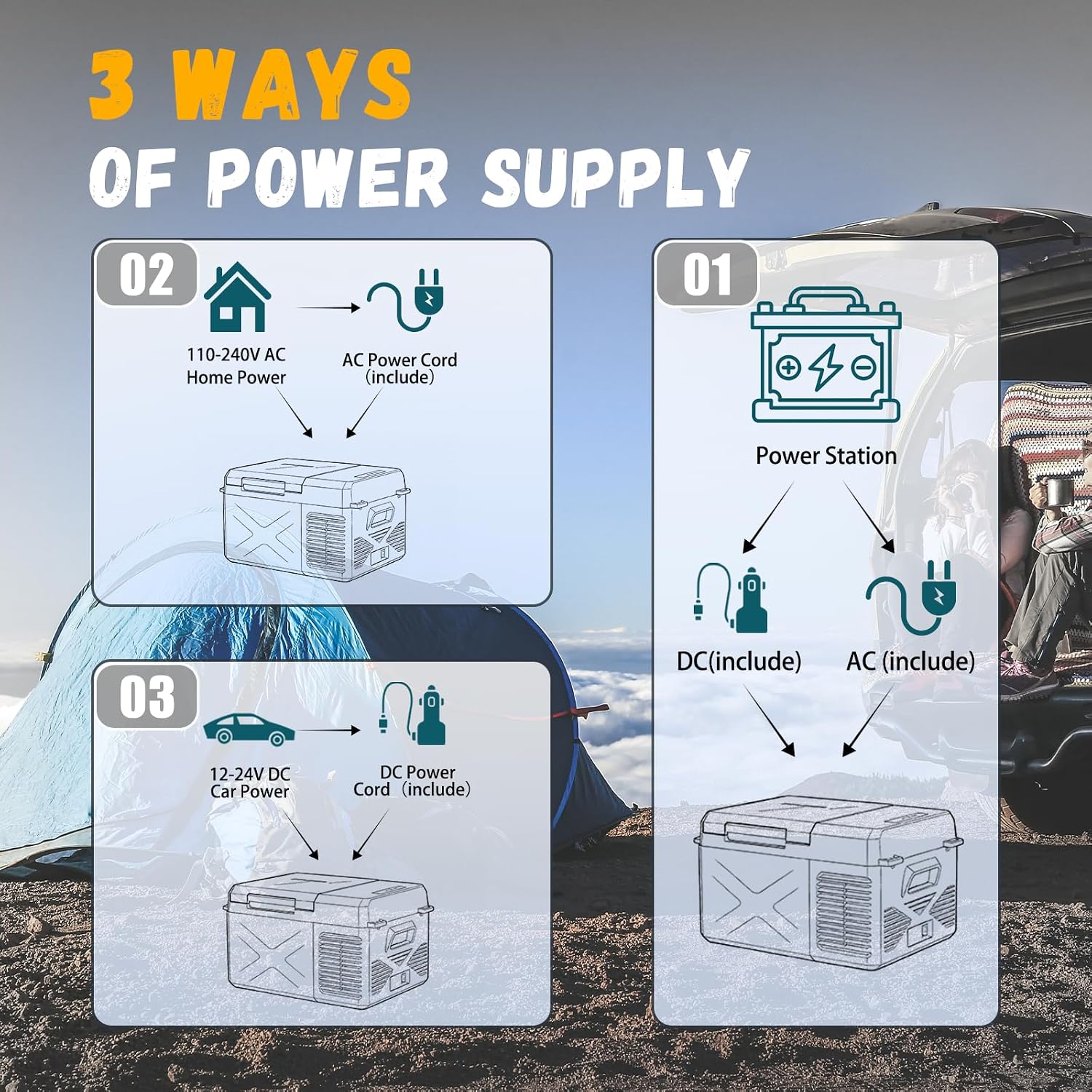 Thumbnail 5 de zcamp X9 9.8L Compressor Car Refrigerator