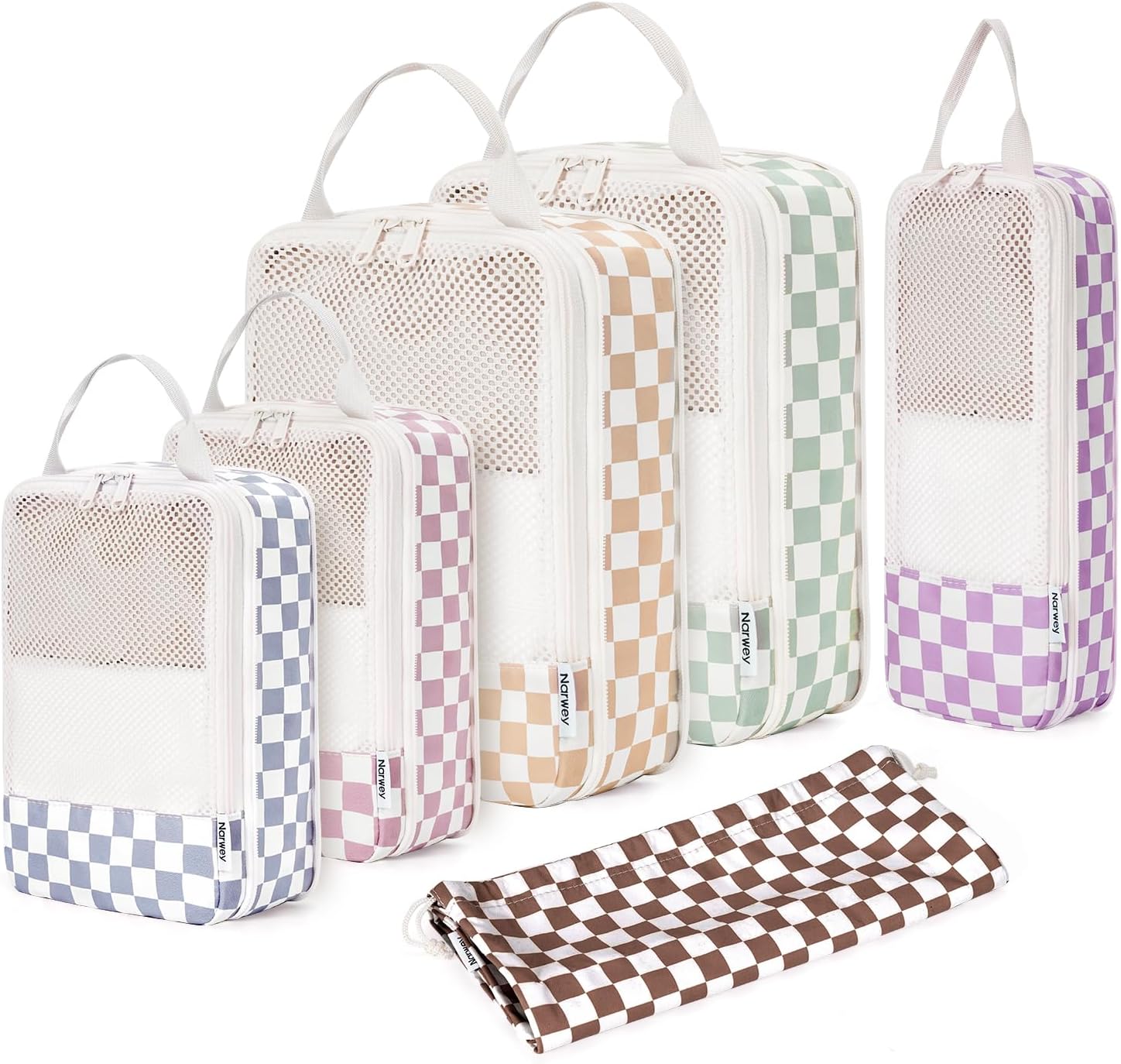 Detalle de Narwey 6 Set Compression Packing Cubes 35cm