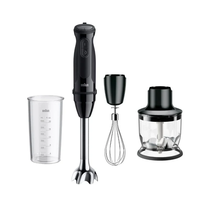 Detalle de Braun Minipimer MultiQuick 5 MQ50202MBK 1000W: potencia y versatilidad para tus preparaciones
