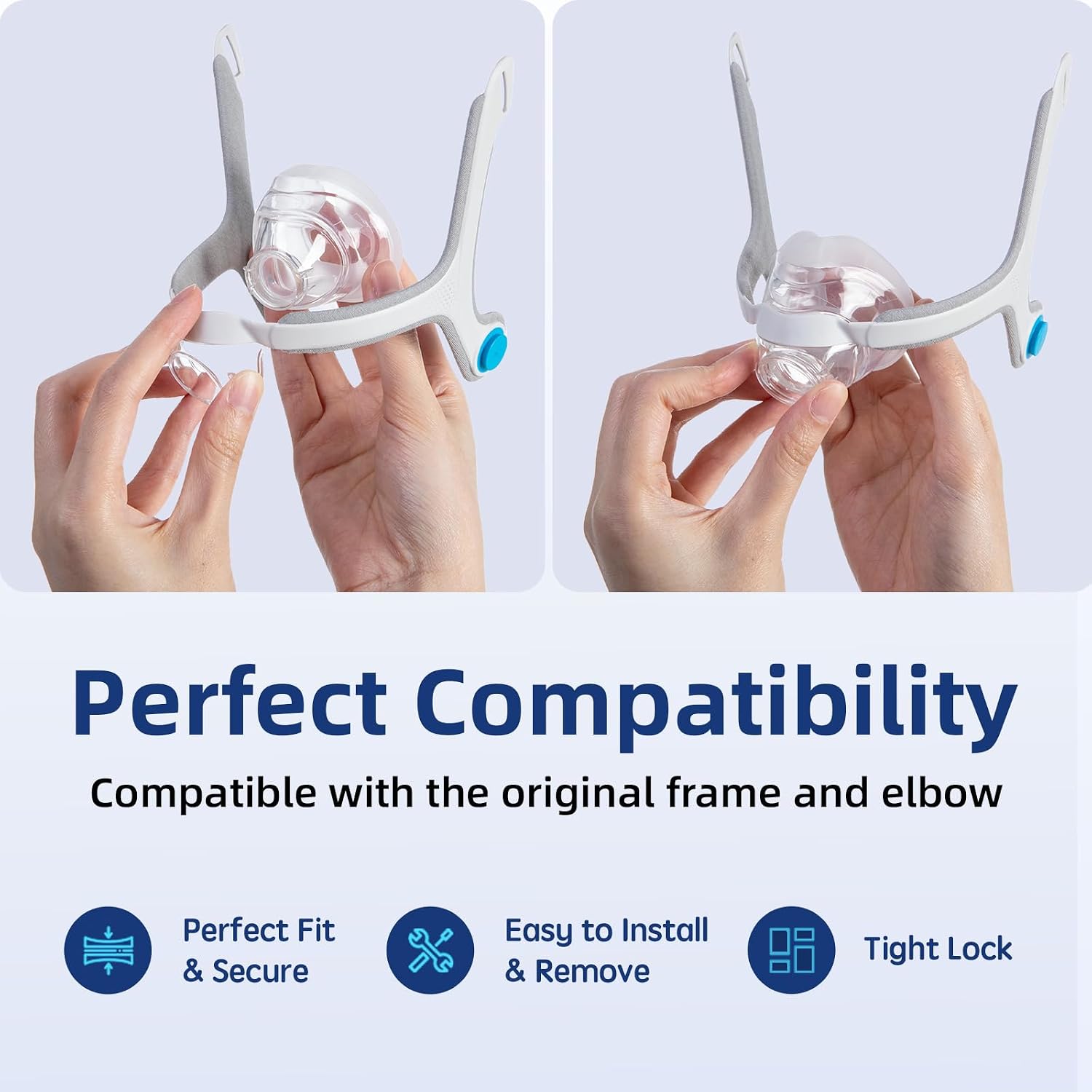 Detalle 2 de CUORD YTH-N20M-2P Nasal Cushion Replacement for AirFit N20, Medium, 2-Pack