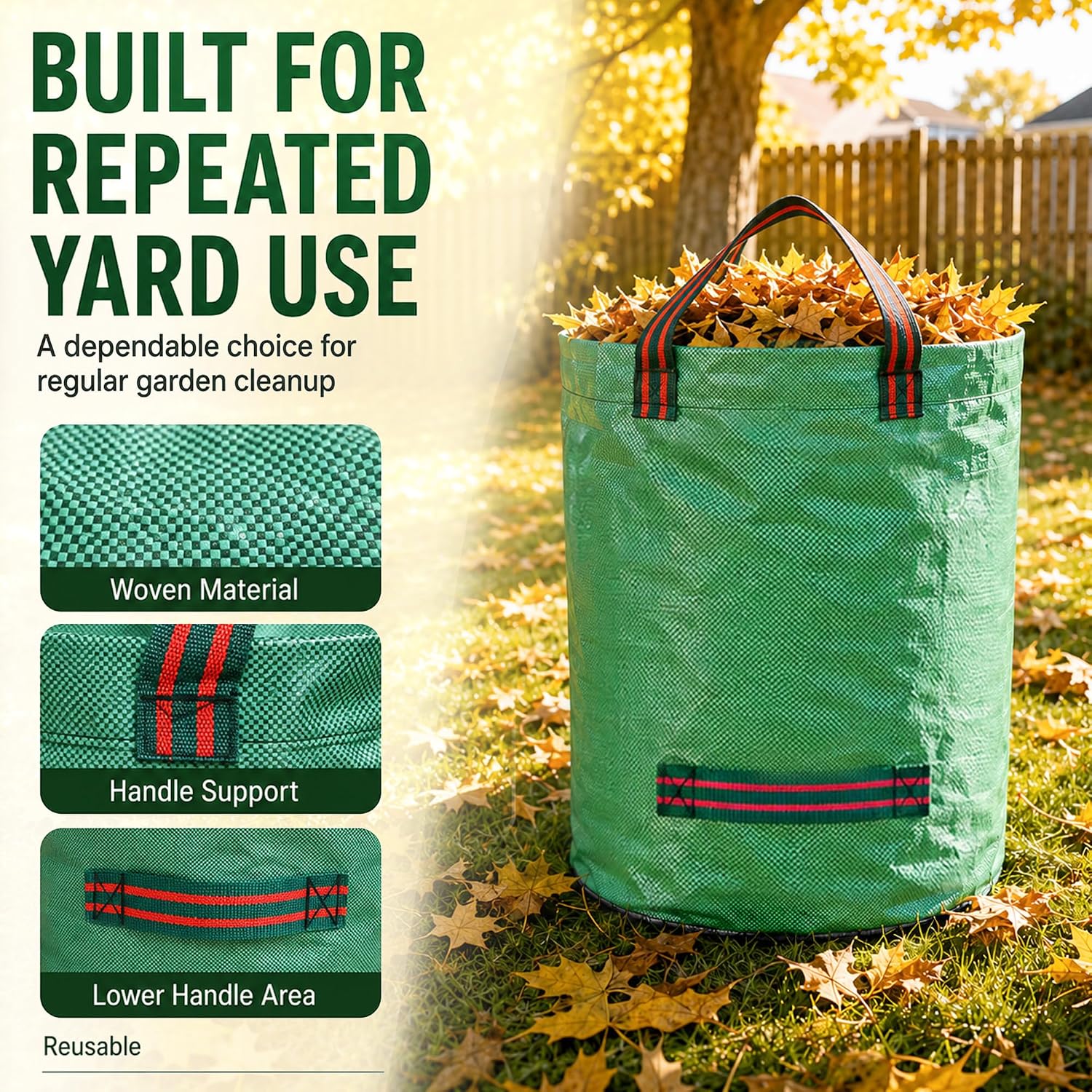 Thumbnail 5 de Singwow Garden Waste Bags 500L reusable sacks