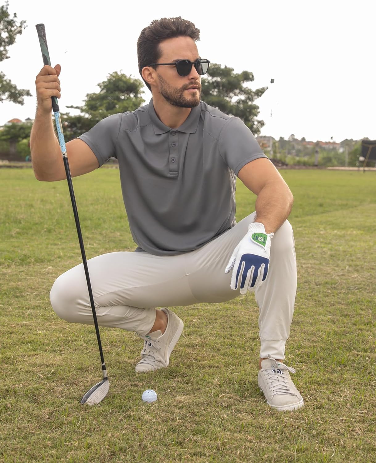 Thumbnail 1 de ZENGVEE Men’s Polo Shirts: breathable quick-dry moisture-wicking workout & golf polo
