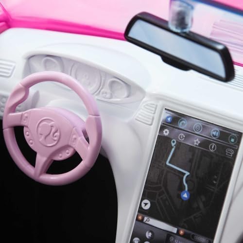 Detalle 2 de Mattel HBT92 Barbie descapotable rosa, 2 plazas