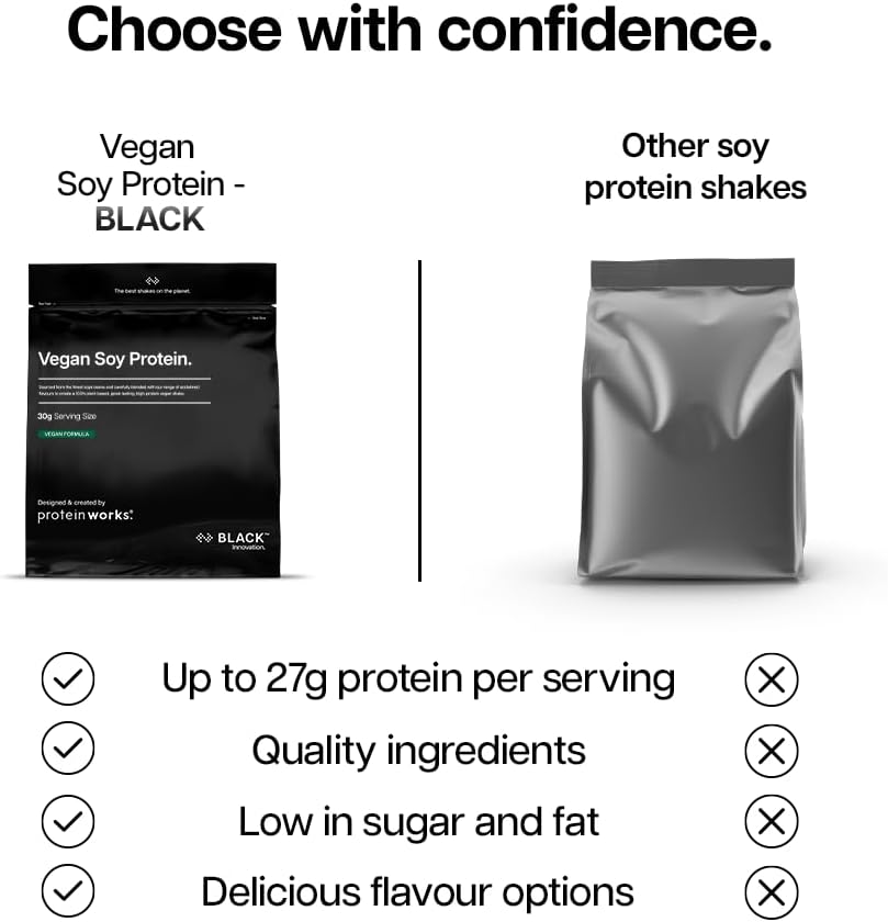 Thumbnail 5 de THE PROTEIN WORKS POWSOYCHO1KG Vegan Soy Protein Isolate, Chocolate Silk, 1kg
