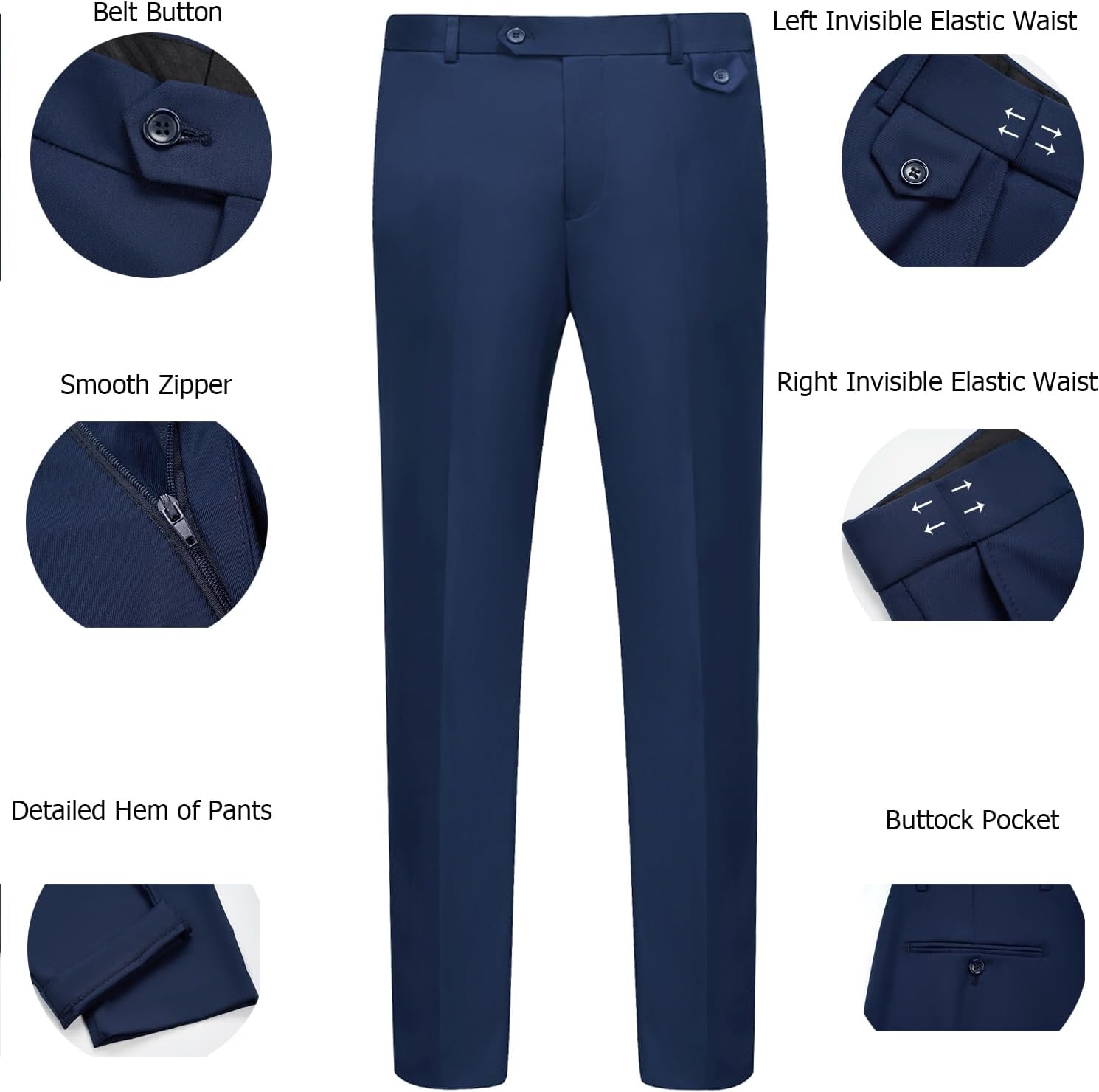 Thumbnail 4 de WULFUL 3 Piece Slim Fit Suit Set