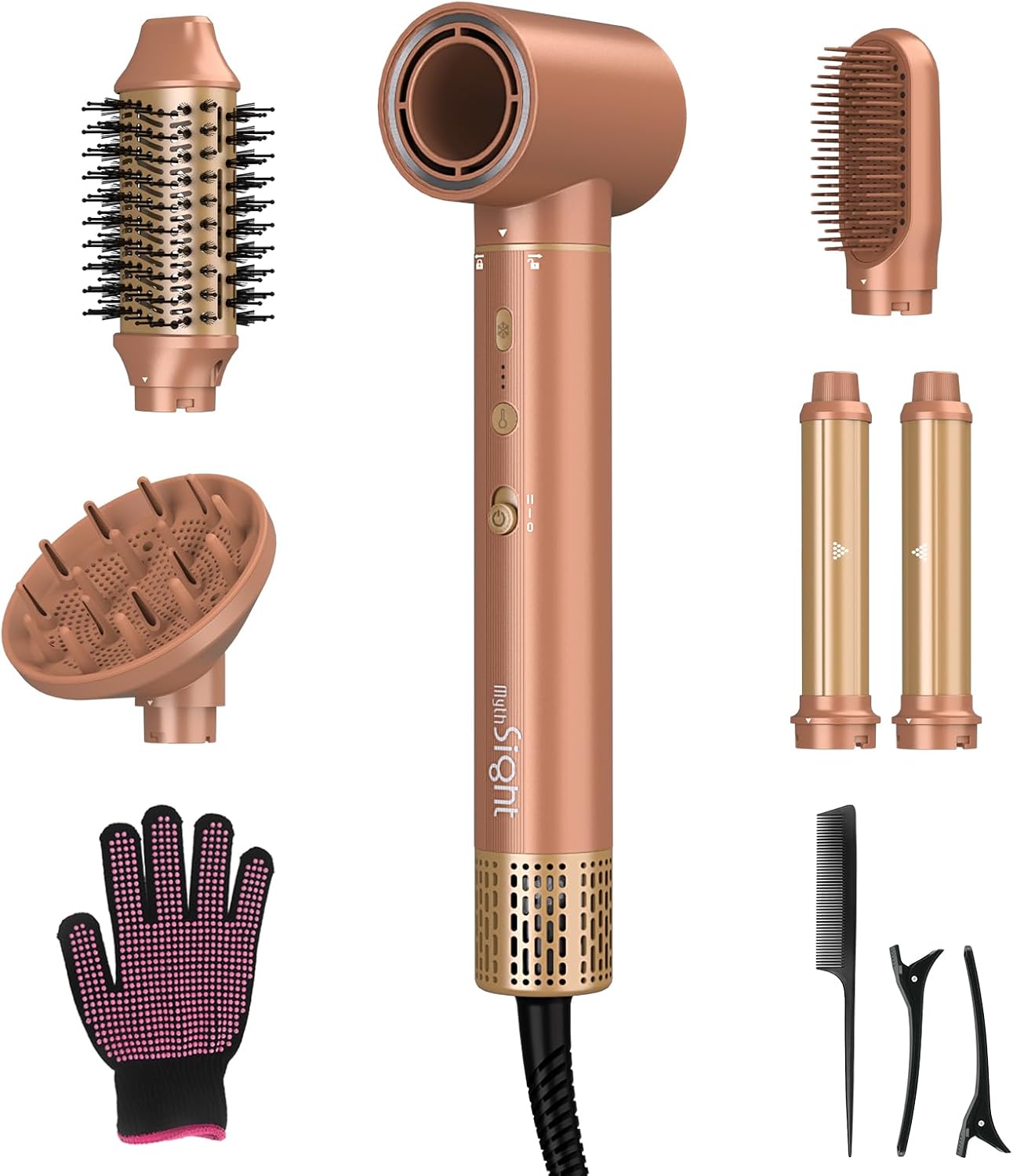 Thumbnail 6 de StyleVibe MF100-BK 6-in-1 Air Styler with Auto-Wrap Curlers and Diffuser