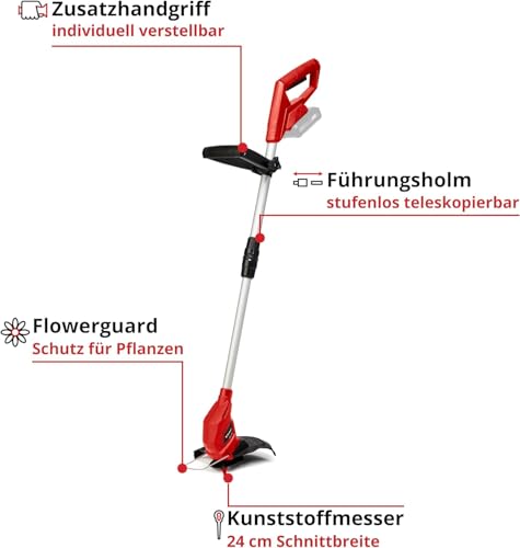 Detalle de Einhell Akku-Rasentrimmer GC-CT 18/24 Li-Solo – leicht, flexibel und Power X-Change kompatibel