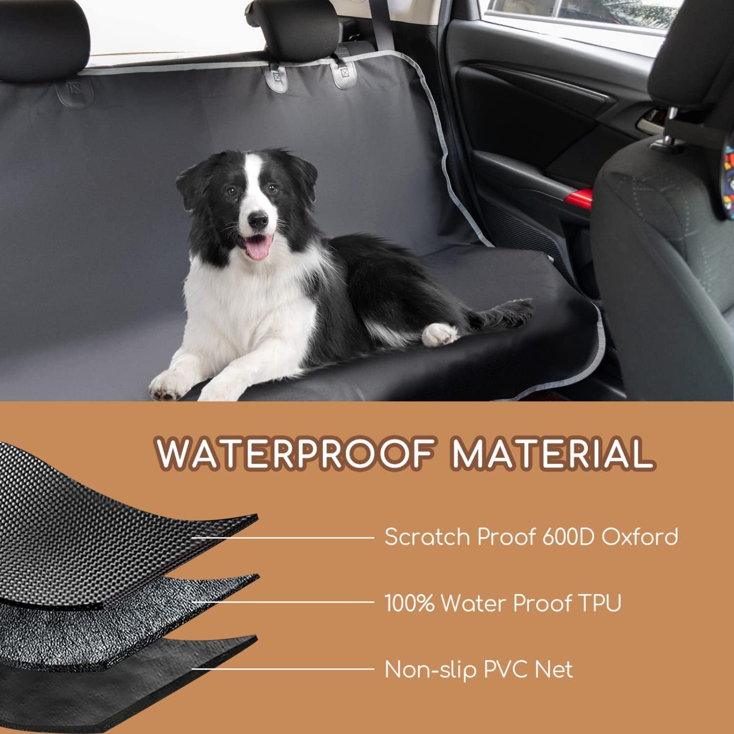 Thumbnail 6 de Nobleza Housses de sièges pour chiens pour véhicule – oxford imperméable, antidérapante et ajustable