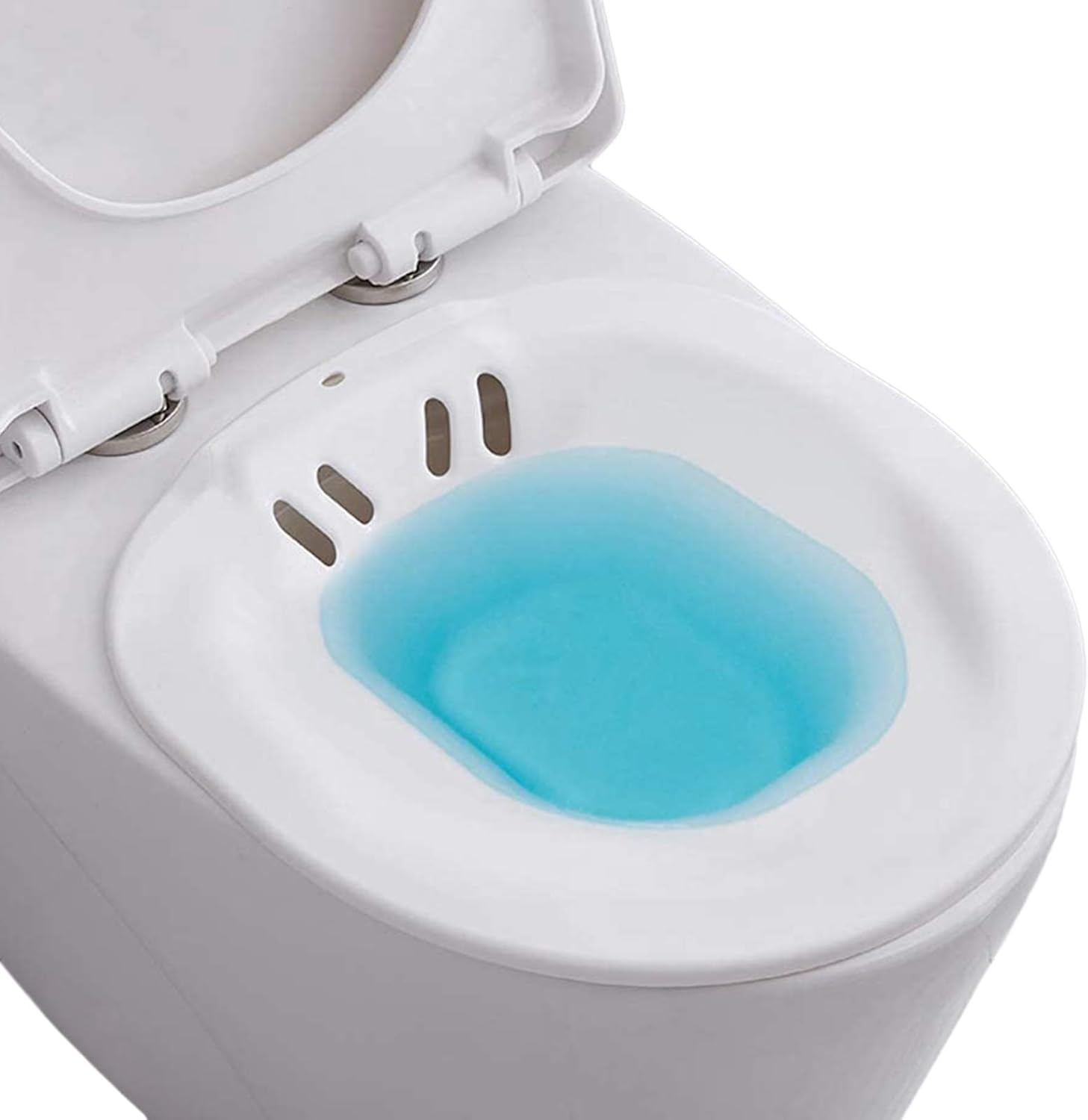 Sitzbad für die Toilette – tragbare Sitzbadewanne/Bidet-Einsatz (ca. 2,2 Liter) gegen Hämorrhoiden & für Wochenbettpflege
