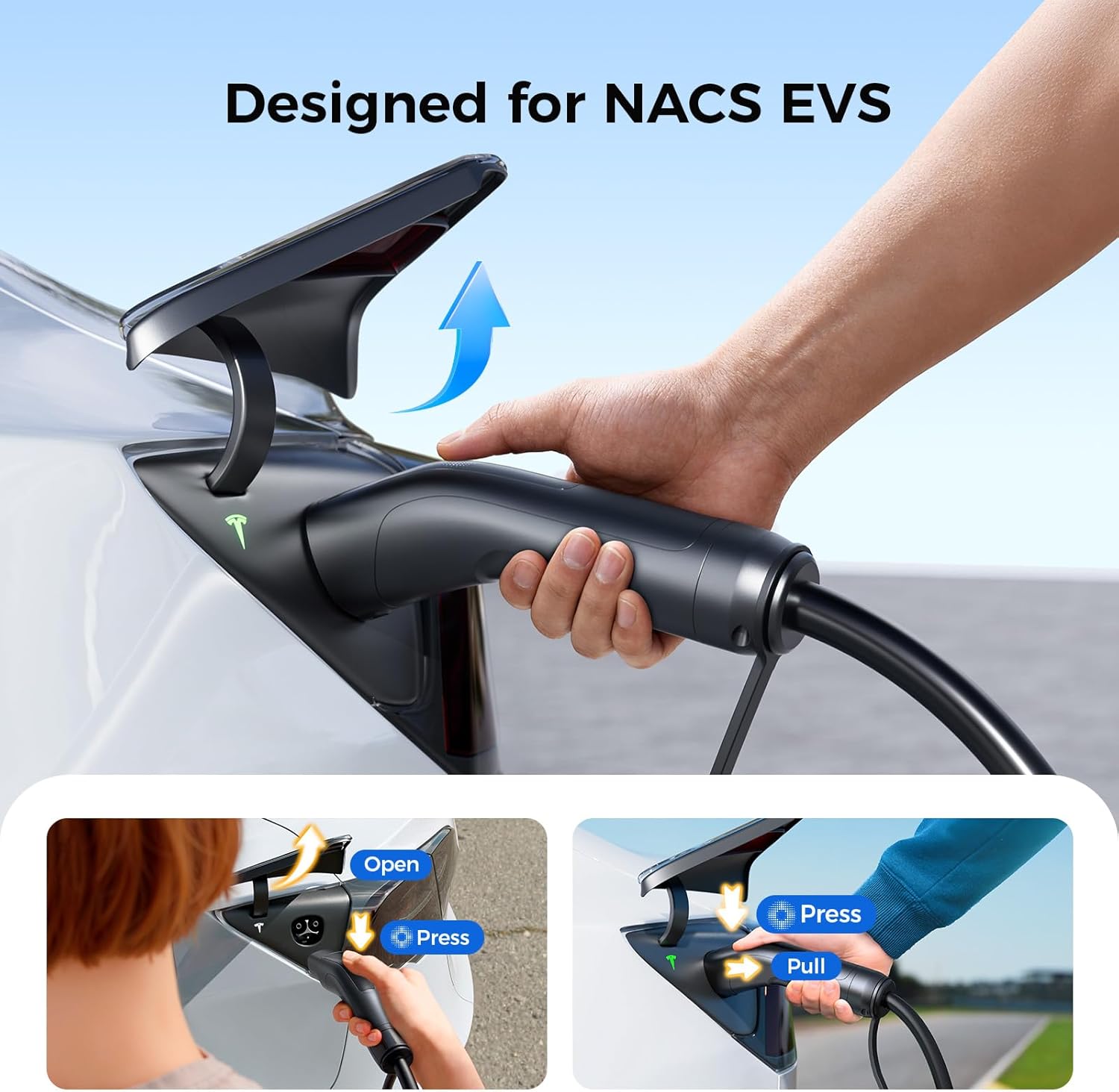 Thumbnail 1 de Grasside Level 1&2 Tesla Mobile Charger: Portable Power for Home and Road