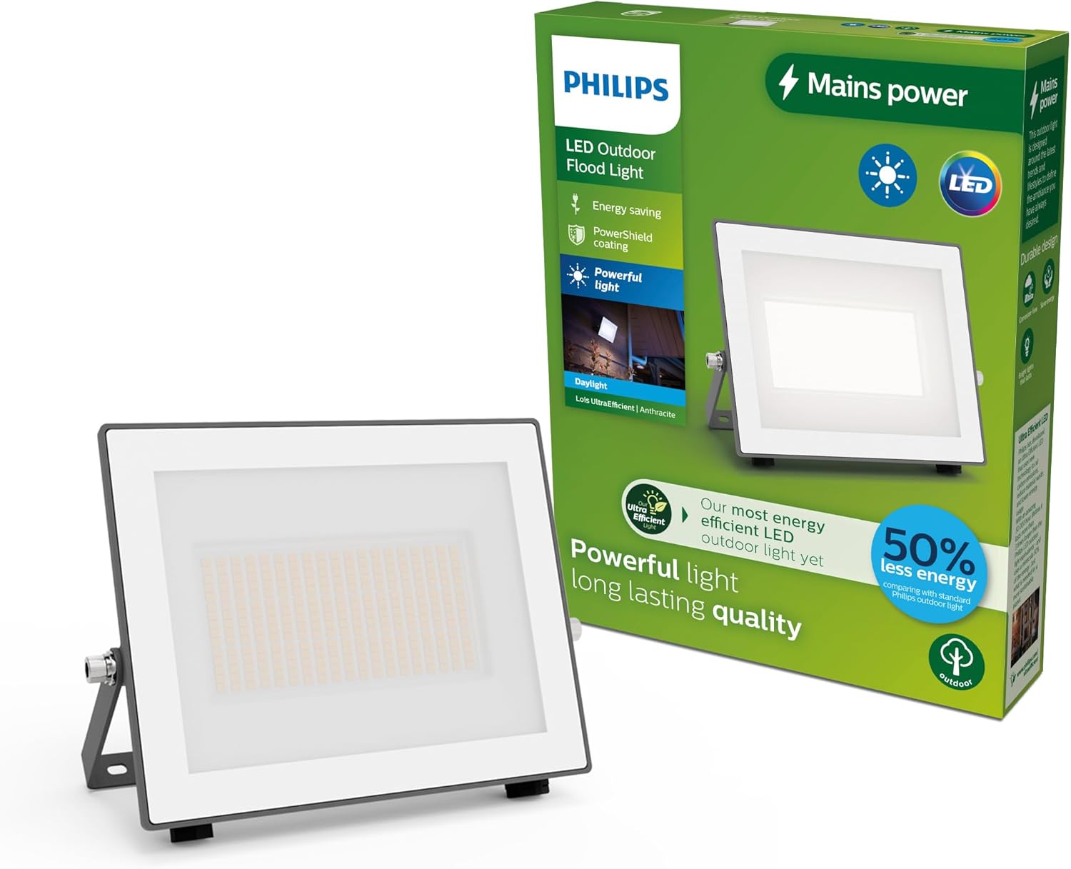 Thumbnail 6 de PHILIPS Lois UltraEfficient Outdoor Floodlight with Motion Sensor, 24 W, 3000 K
