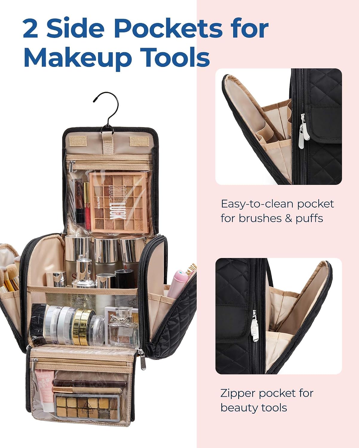 Thumbnail 6 de BAGSMART Make-Up Organiser Kulturbeutel groß