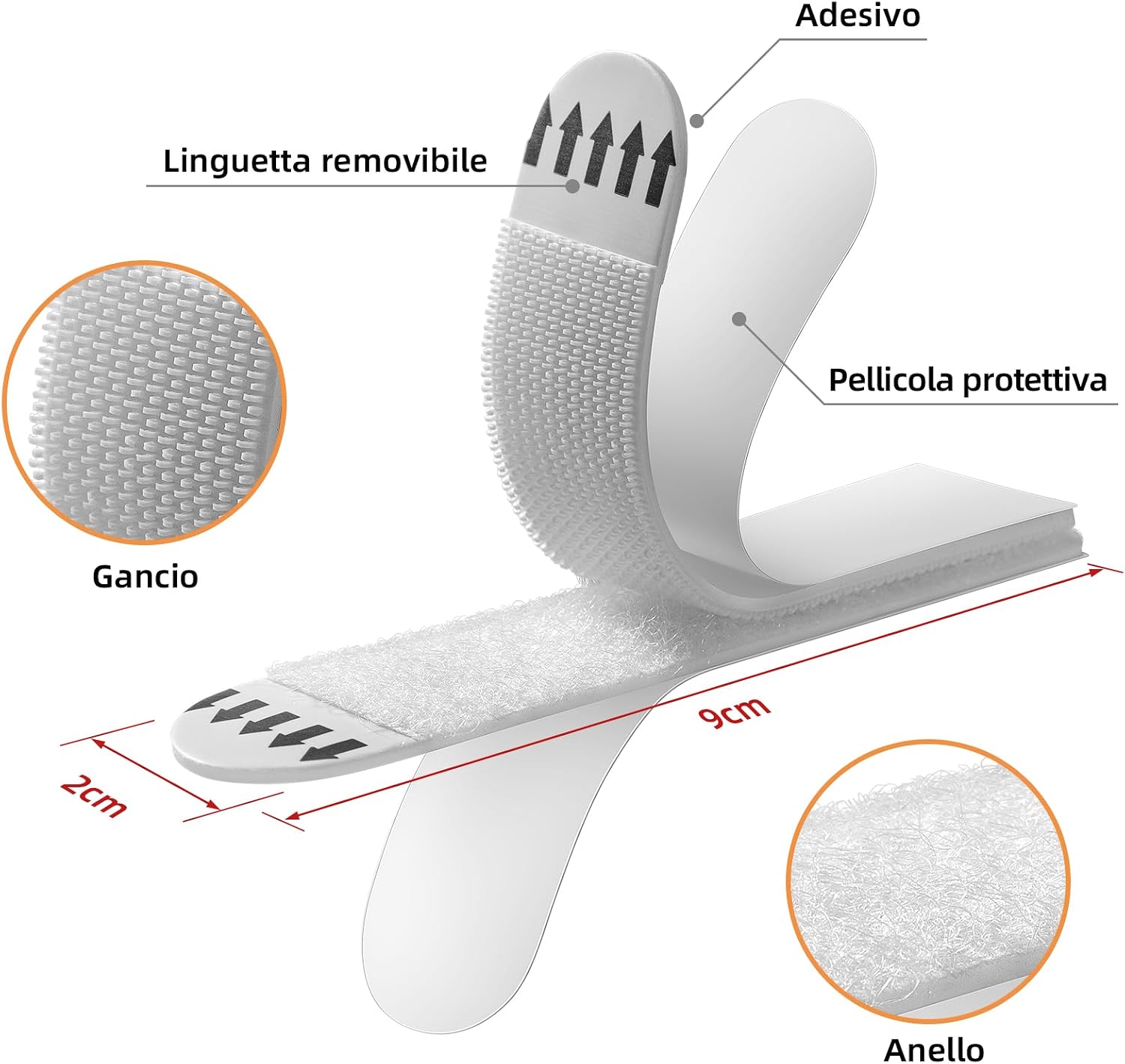 Detalle 2 de Trilancer Strisce adesive 20 coppie