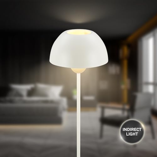 Detalle 2 de BRILONER Lampára de pie con interruptor, casquillo E27, 10W máx. – Coffee