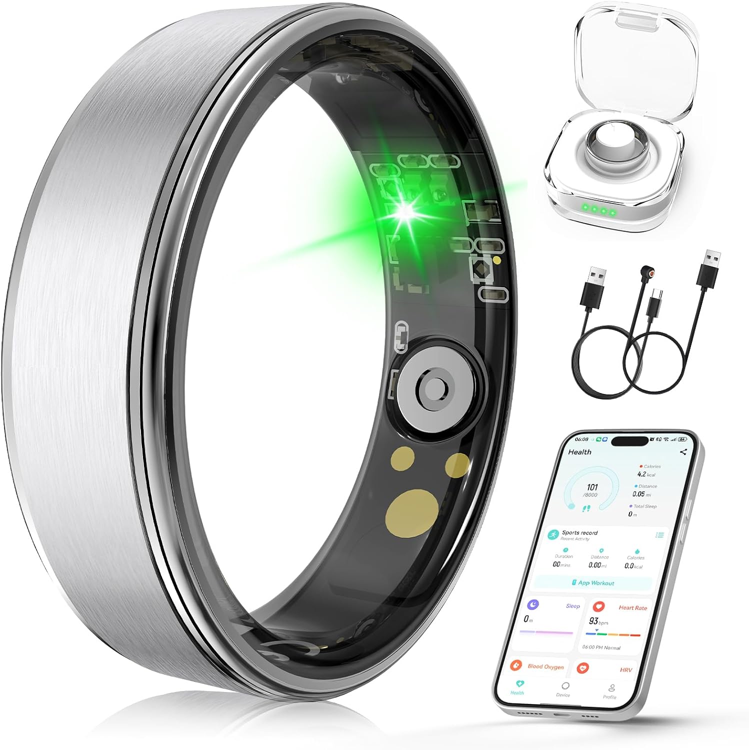 Detalle de Smart Ring Fitness Tracker Size 10