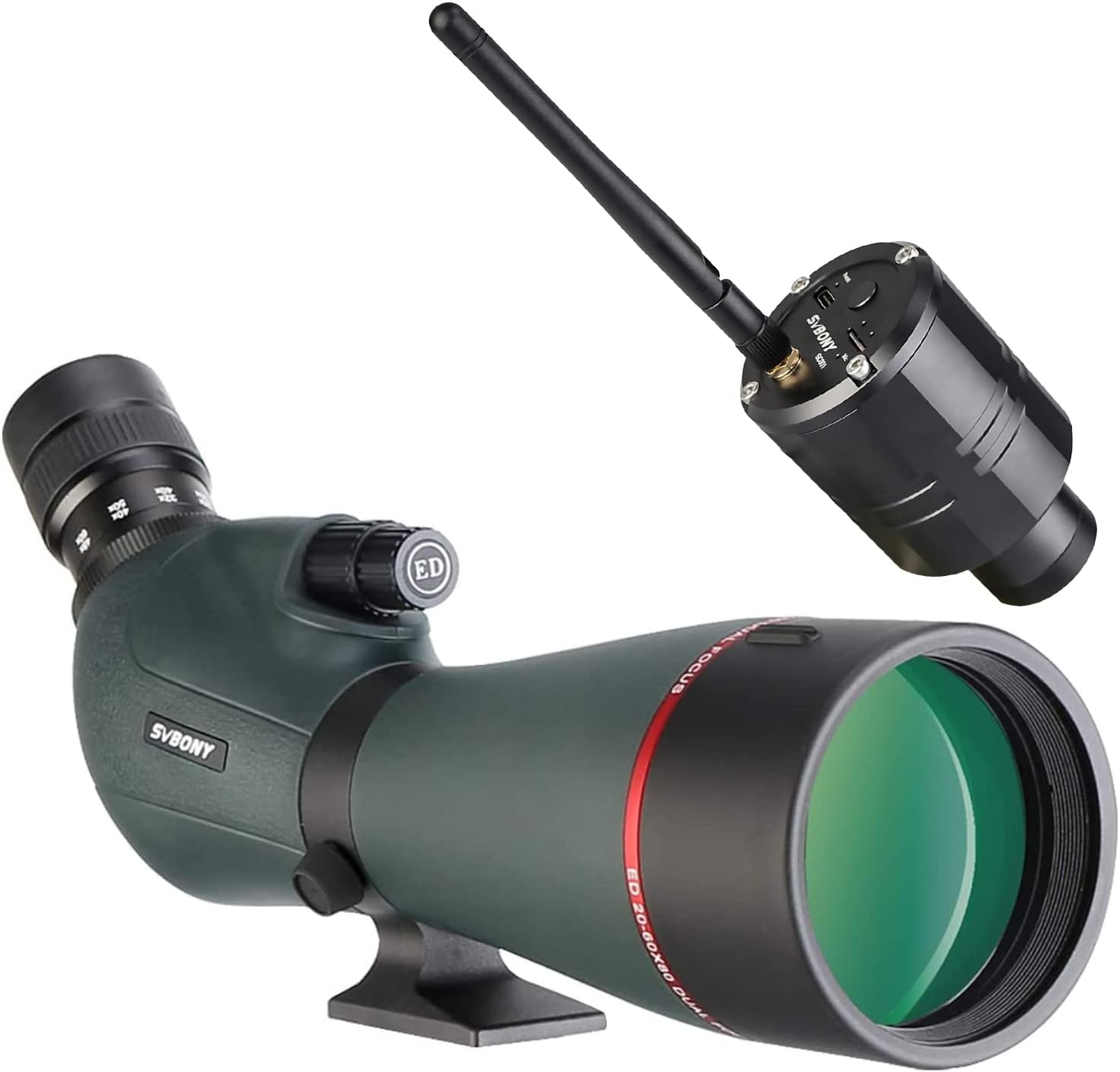 Detalle de Svbony SV406P 80ED Telescopio terrestre 80 mm