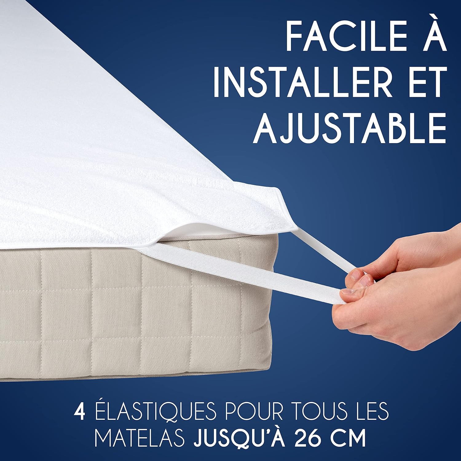 Thumbnail 3 de Dreamzie Protège Matelas 160x200 cm Imperméable