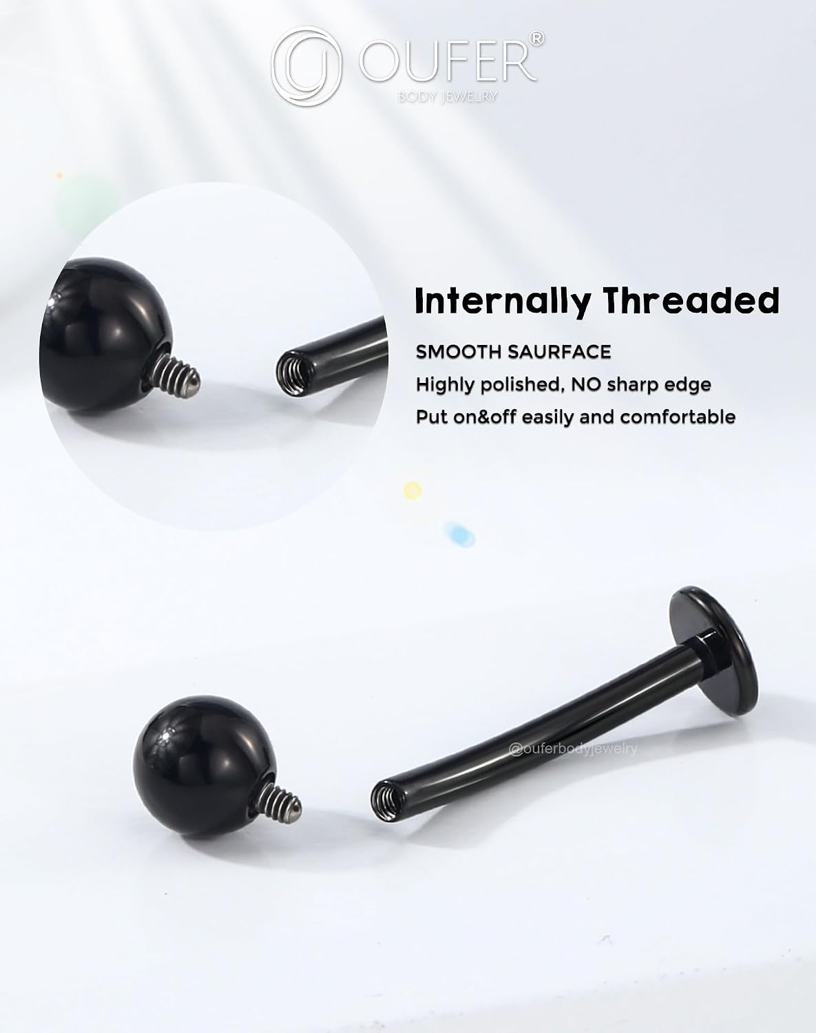 Thumbnail 6 de OUFER Body Piercing Bijou nombril Titanium 14G