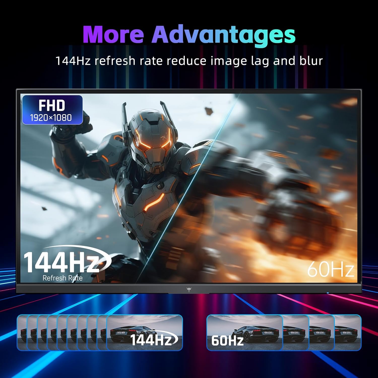 Thumbnail 1 de KTC Gaming Monitor (FHD up to 144Hz) with IPS panel, Adaptive Sync and anti-blue light