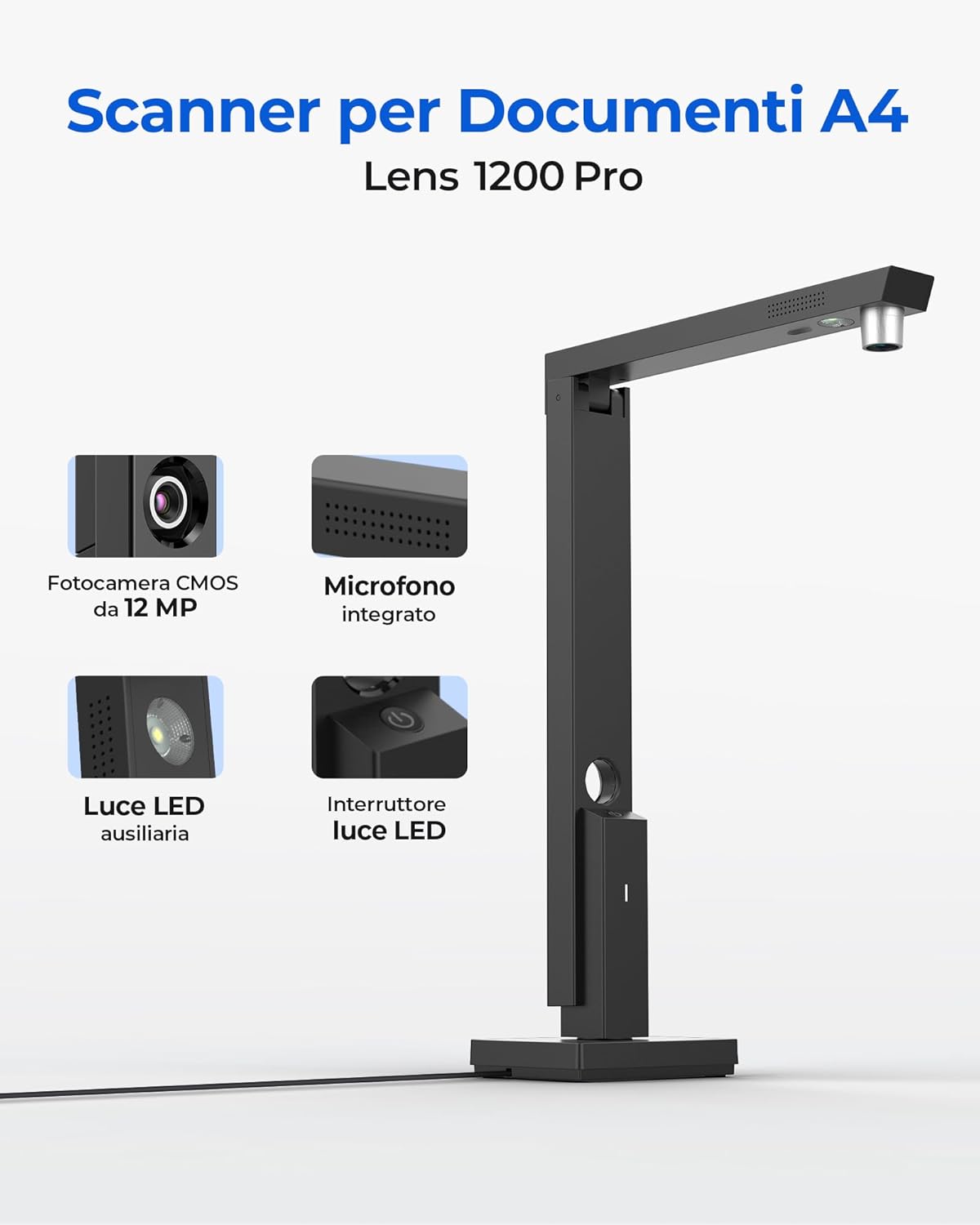 Thumbnail 1 de CZUR Lens 1200 Pro scanner documenti 12MP