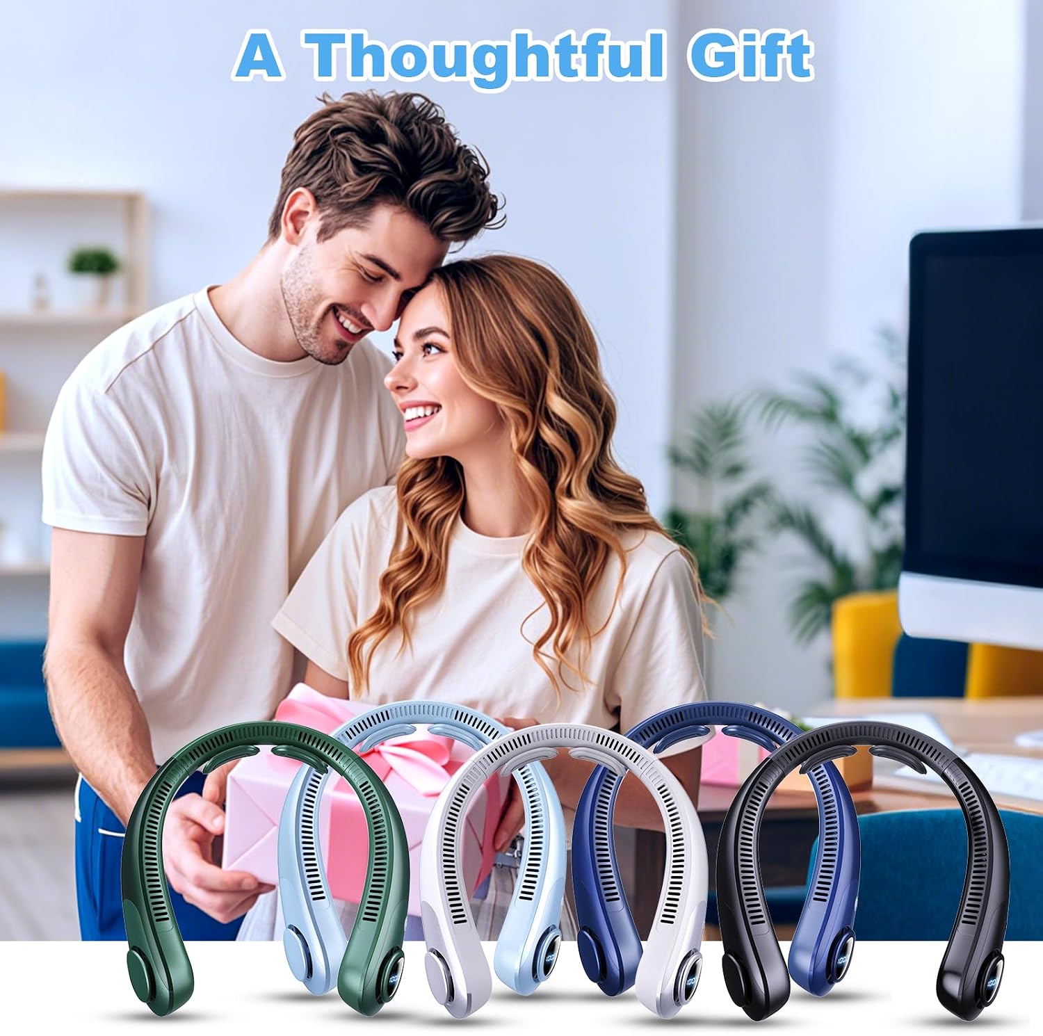 Thumbnail 6 de CRISLEX Portable Neck Fan: 5-Speed, Bladeless Cooling with LED Display