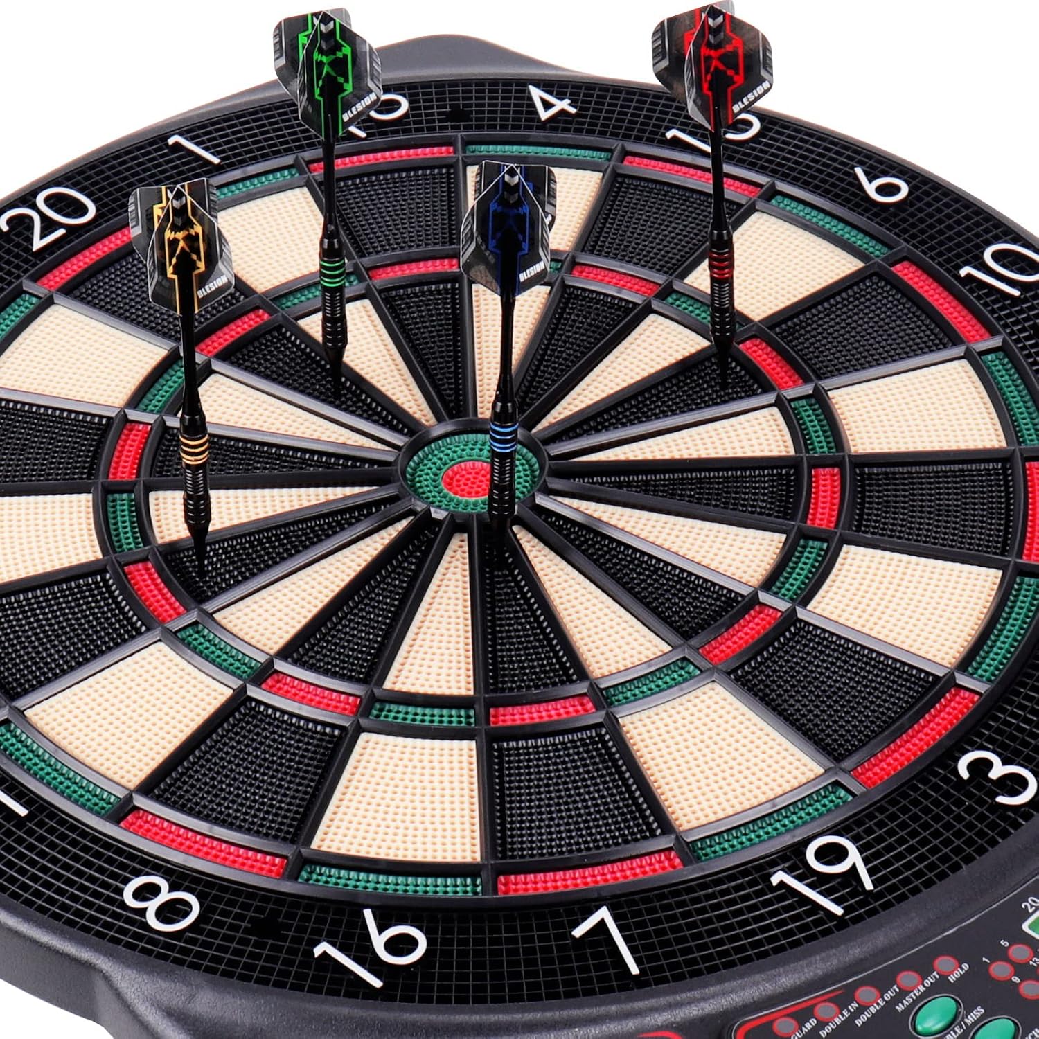 Thumbnail 1 de Elektronische Dartscheibe mit LED-Display, 12 Pfeilen und 27 Spielen – Elektronische Dartboard für bis zu 16 Spieler
