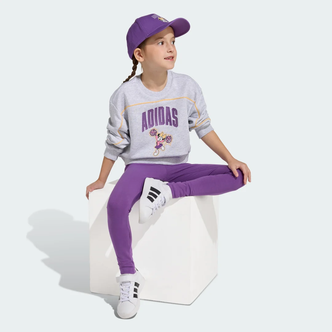 Detalle de Conjunto de chándal Adidas Disney Minnie Mouse – Gris
