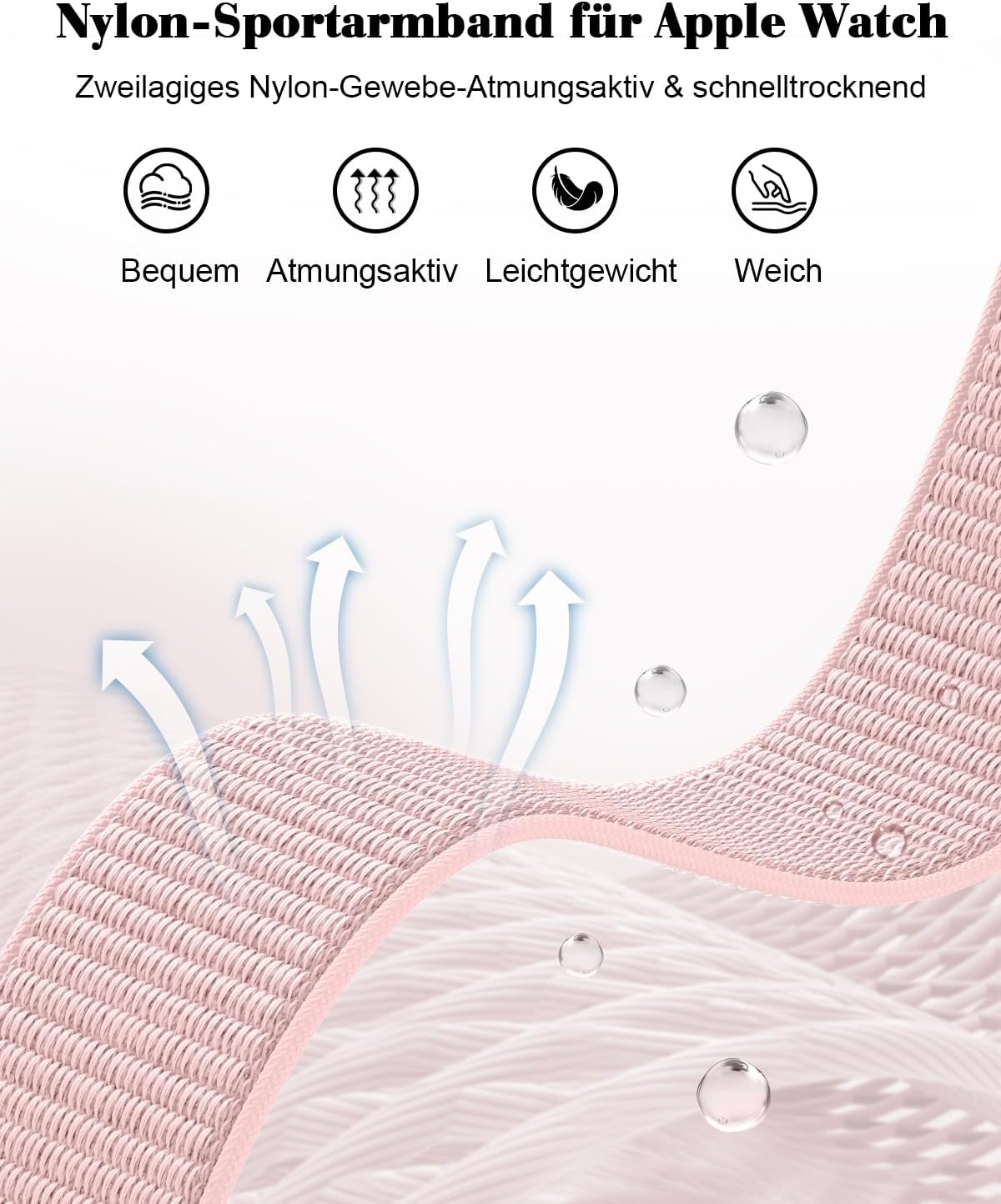 Detalle de Jiamus Nylon Armband Apple Watch