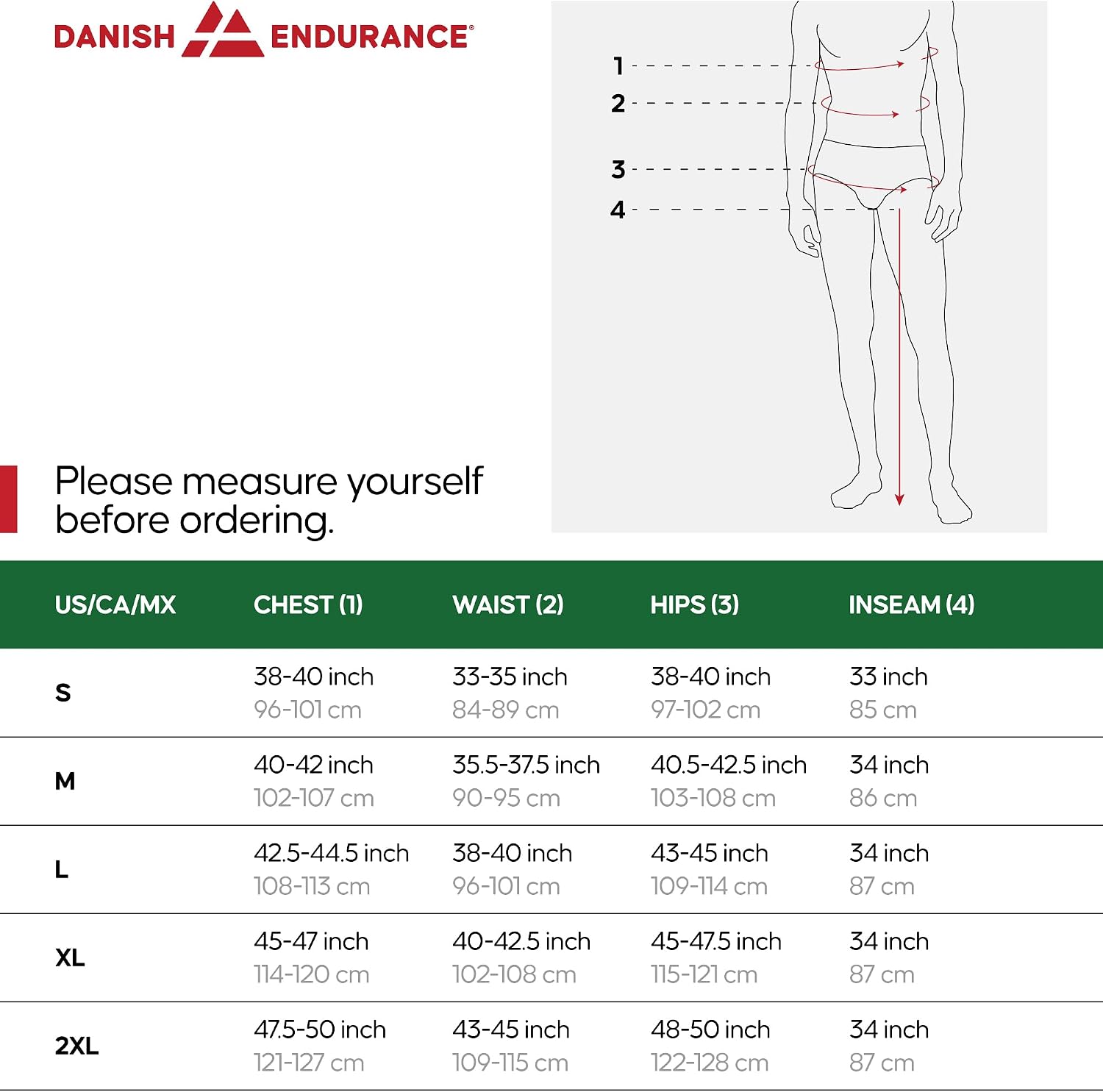 Thumbnail 6 de DANISH ENDURANCE Extreme Warm Set Merino Wool Base Layer, 250 GSM