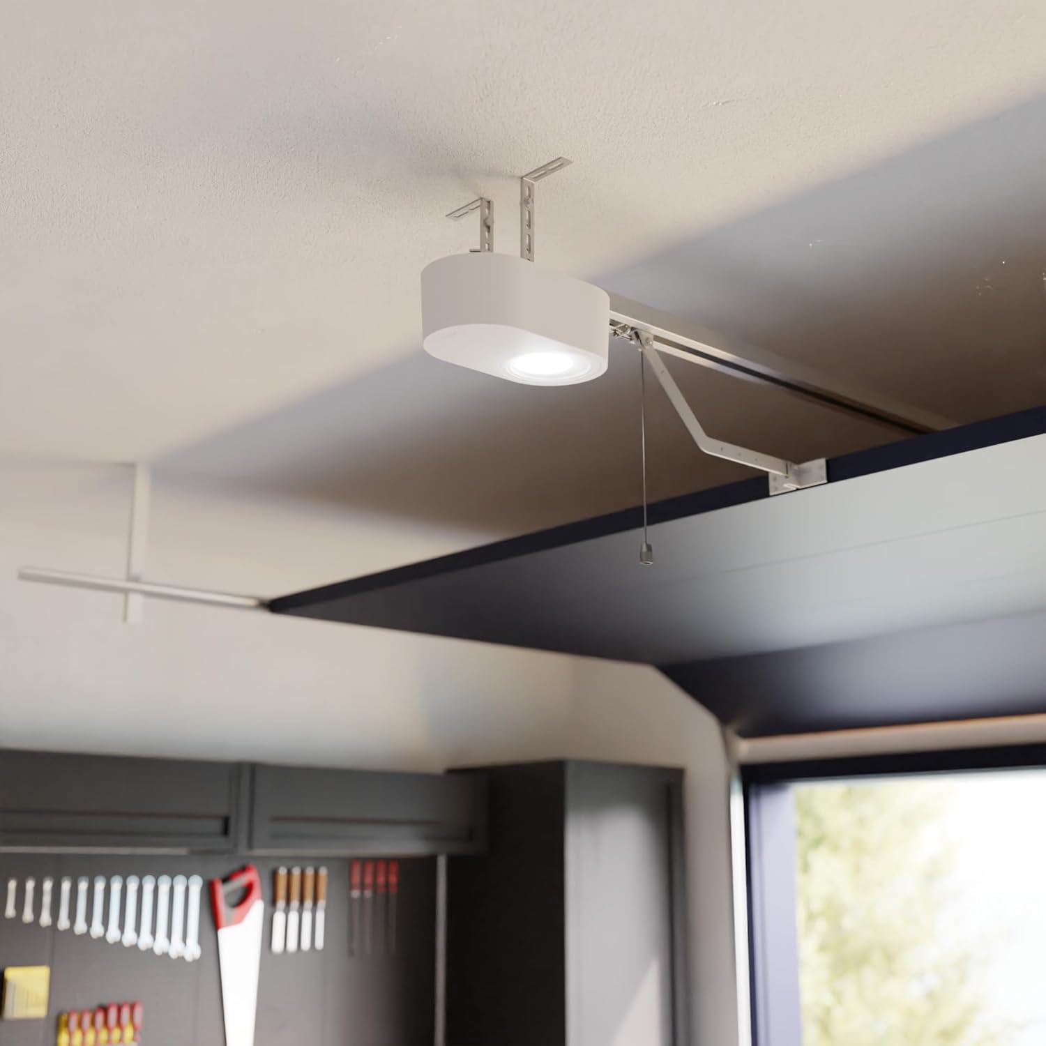 Thumbnail 2 de Somfy 1246362 Serenia 1100 io Connect — Pack de motorisation pour porte de garage (max 2,35 m x 4,5 m) avec kit de connectivité