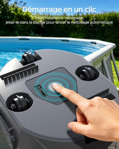 Thumbnail 7 de BRINBO S2 Robot Piscine, Double Filtration, Sans Fil — Aspirateur piscine sans fil pour piscines hors sol