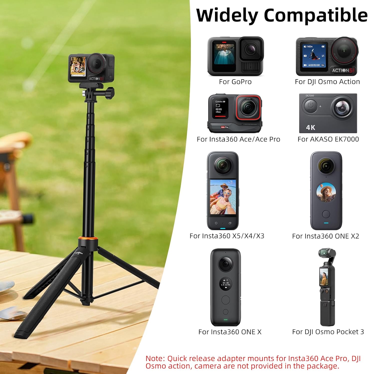 Detalle de 53.5" Selfie Stick Tripod for DJI Osmo Pocket 3