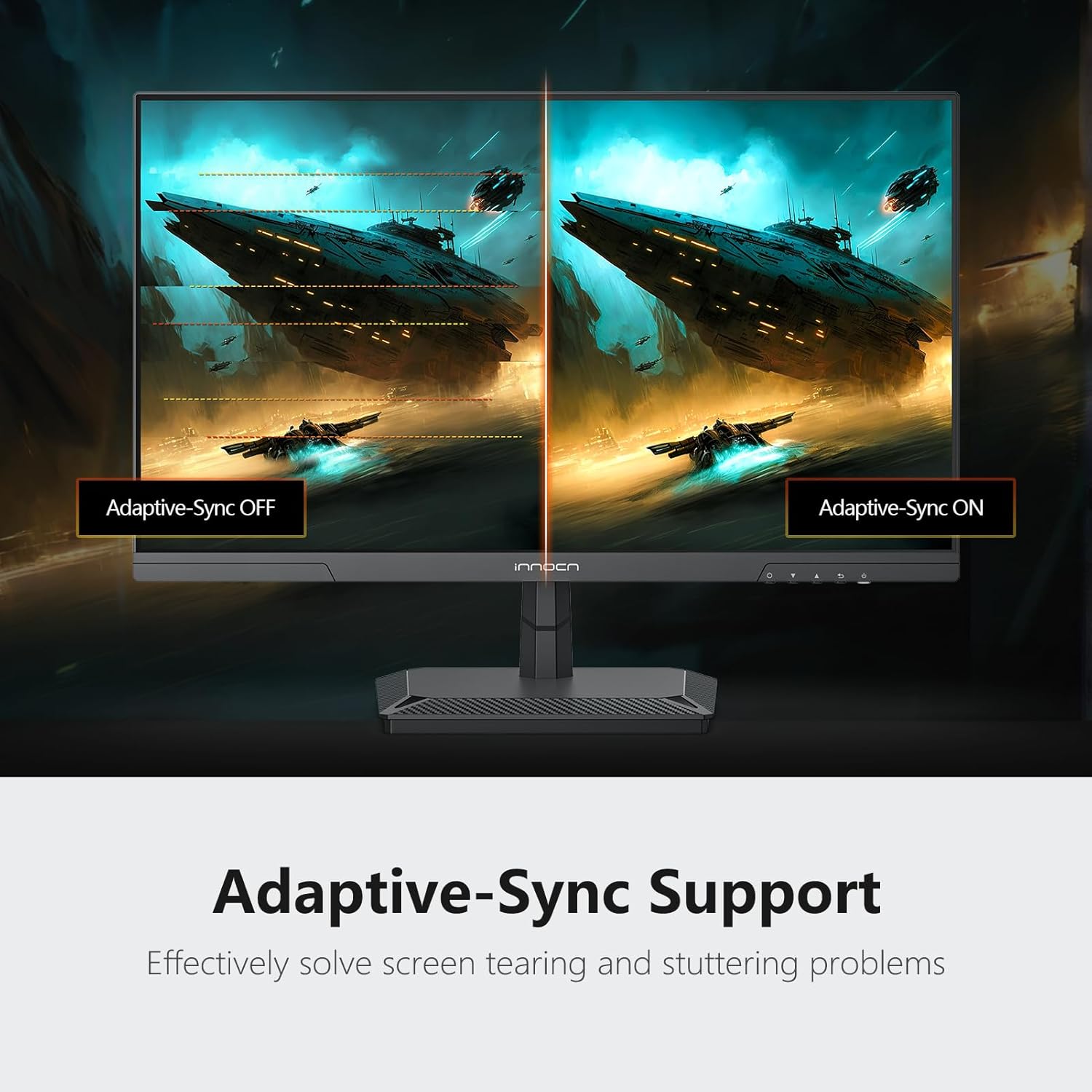 Detalle de INNOCN 25G2S 24.5" QHD 240Hz gaming monitor