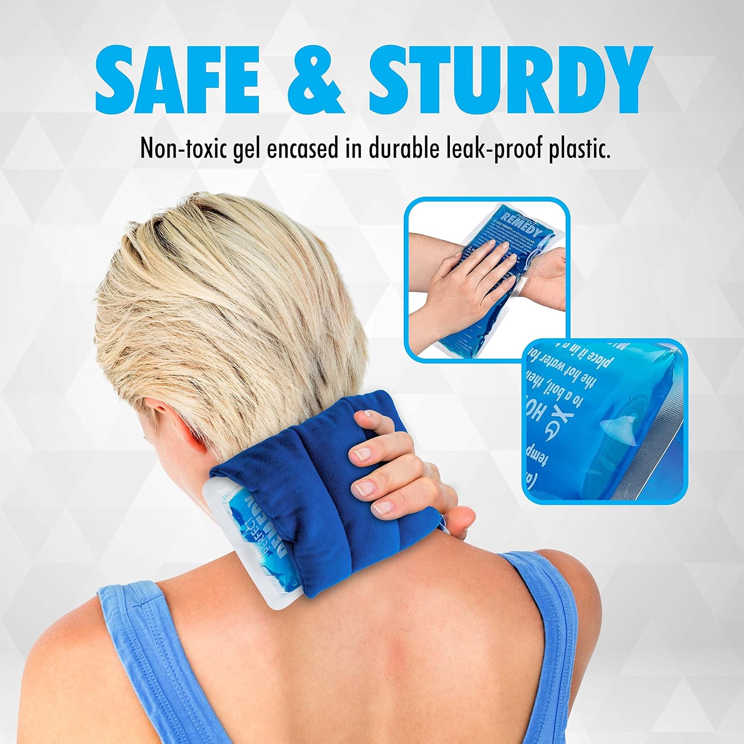 Thumbnail 6 de Perfect Remedy Blue Large 2-Pack Gel Ice Packs, 12 x 6-Inch Hot & Cold Compress