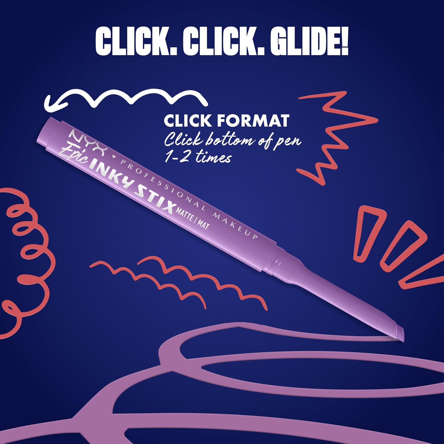 Detalle de NYX Professional Makeup Epic Inky Stix 09 Lavender Link – vattenfast gel-eyeliner