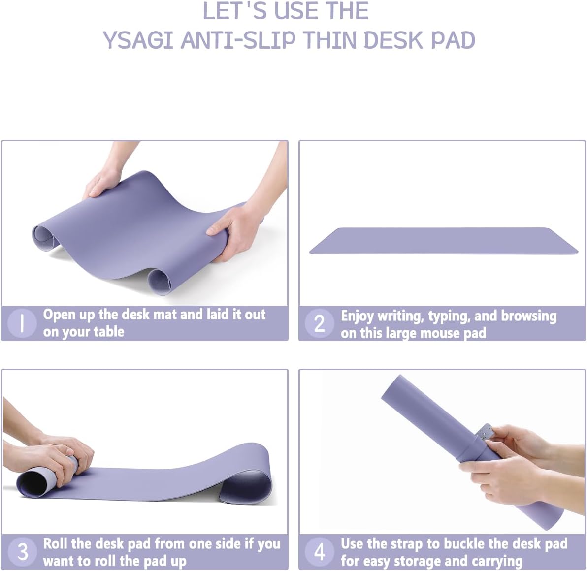 Thumbnail 5 de YSAGi Schreibtischunterlage 80x40cm