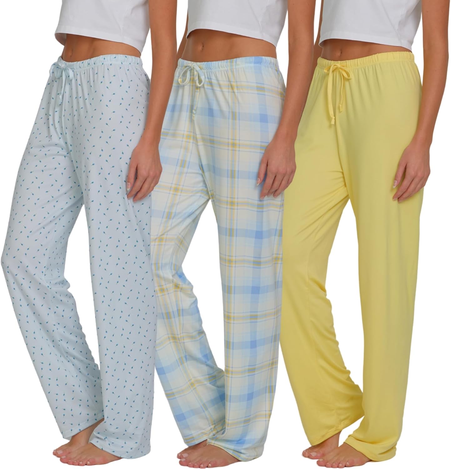 Thumbnail 6 de Ultra Performance Women's Pajama PJ Pants 3 Pack: Soft, Breathable Bootcut Lounge Bottoms