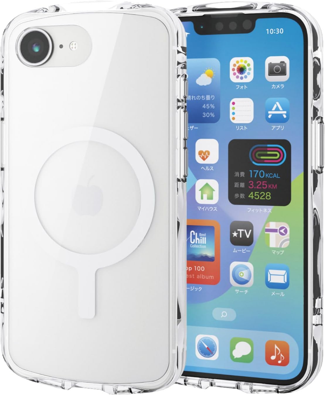 Detalle de エレコム PMWA26STSLA3MCR iPhone 17e用クリアケース MAGKEEP・耐衝撃ハイブリッド