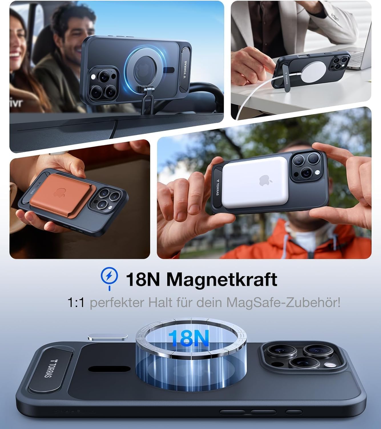 Thumbnail 2 de TORRAS Ostand L1 Hülle für iPhone 15 Pro Max 3,66 m