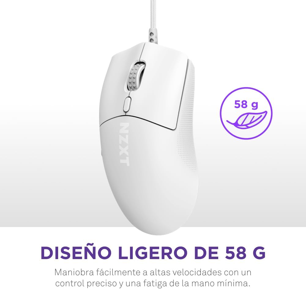 Detalle 2 de NZXT Lift 2 Symm | Ratón Ligero para Juegos