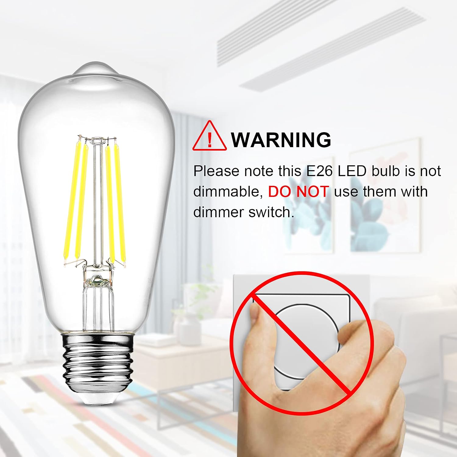 Thumbnail 6 de Ascher LED Edison Bulbs ST58