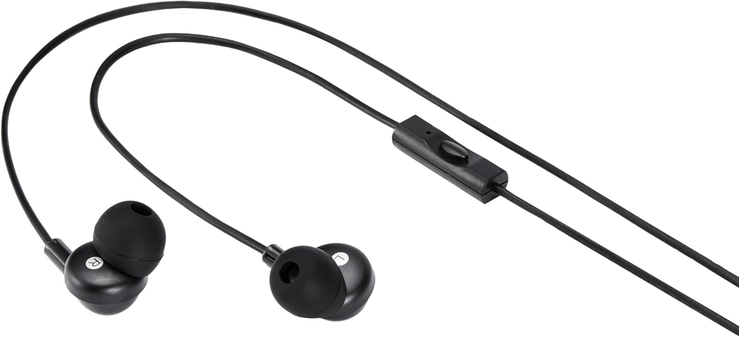 Detalle 2 de Amazonベーシック AMZ-E8090A-2 USB-C有線イヤホン マイク付き S/M/Lイヤーチップ・2個セット