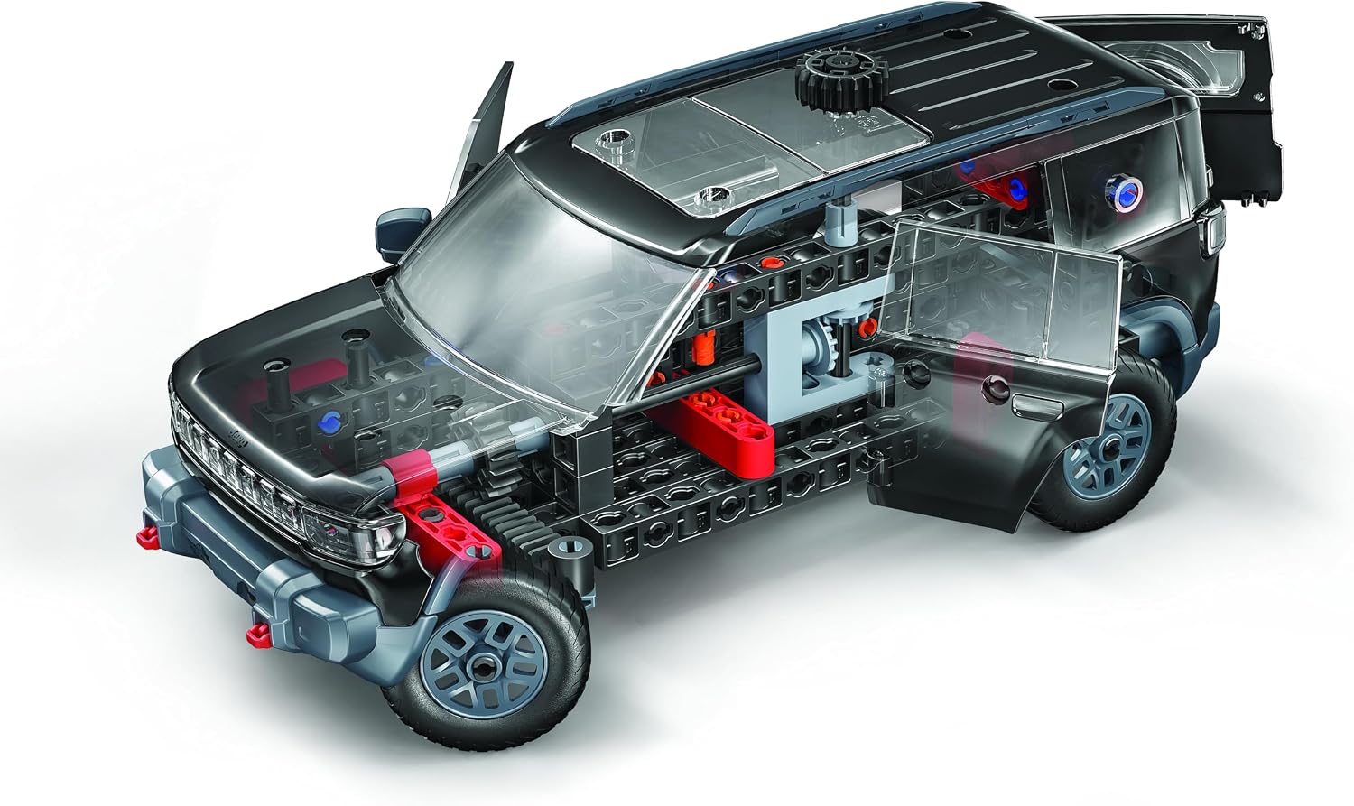 Detalle de Clementoni Jeep Recon à construire dès 8 ans : jeu de construction tout-terrain militaire